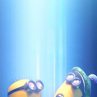 Spring Minions wallpaper