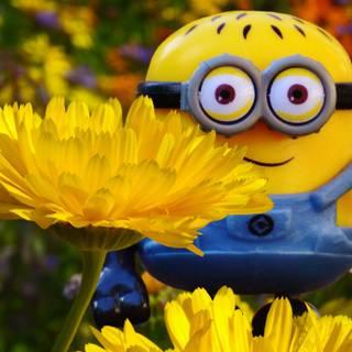 Spring Minions wallpaper