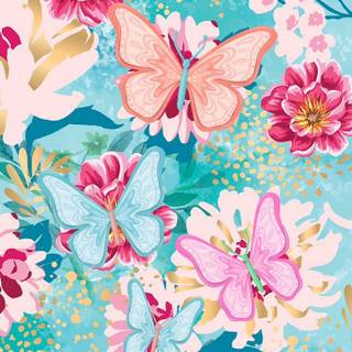 Butterfly spring iPhone wallpaper