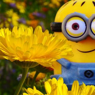 Spring Minions wallpaper
