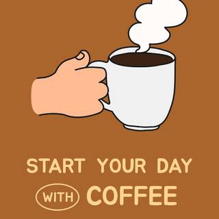 Aesthetic spring coffee wallpaper