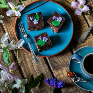 Aesthetic spring coffee wallpaper