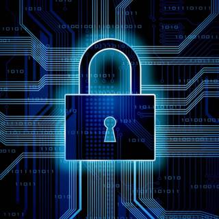 Cyber blue wallpaper