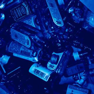 Cyber blue wallpaper