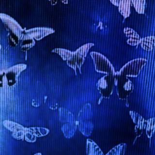 Cyber blue wallpaper