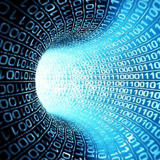 Cyber blue wallpaper