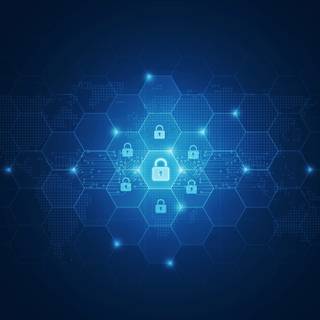 Cyber blue wallpaper