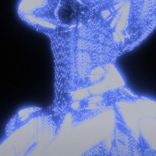 Cyber blue wallpaper