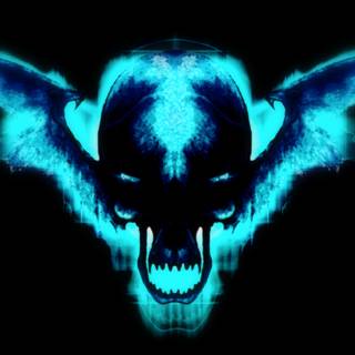 Cyber blue wallpaper