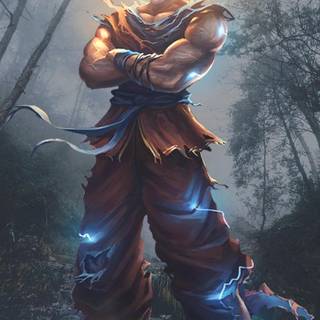 Realistic Goku wallpaper