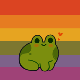 Emo frog wallpaper