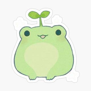 Cute cartoon frog wallpaper