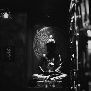 Dark Buddha wallpaper