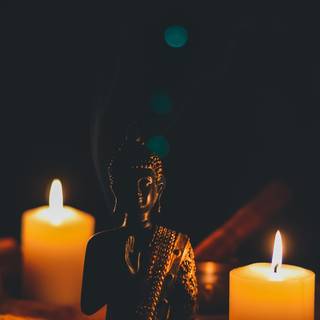 Dark Buddha wallpaper