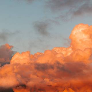 Orange cloud wallpaper