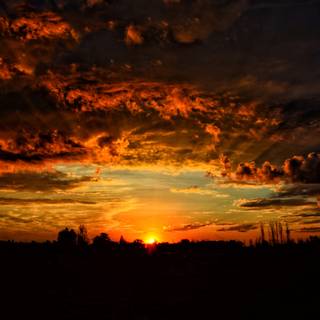 Orange cloud wallpaper