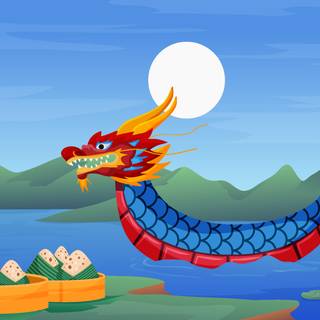 Dragon boat wallpaper