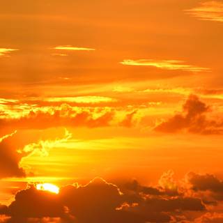 Orange cloud wallpaper