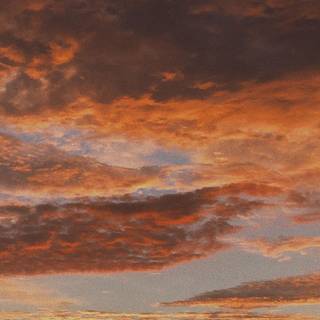 Orange cloud wallpaper