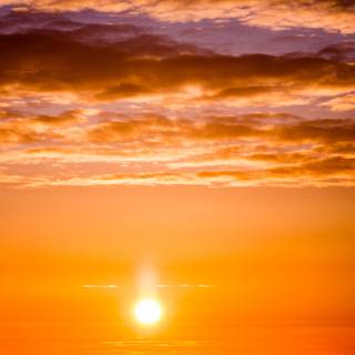 Orange cloud wallpaper