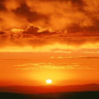 Orange cloud wallpaper