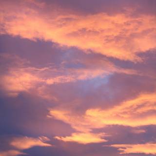 Orange cloud wallpaper