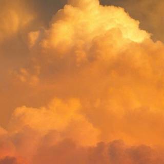 Orange cloud wallpaper