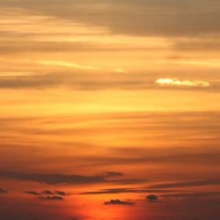 Orange cloud wallpaper