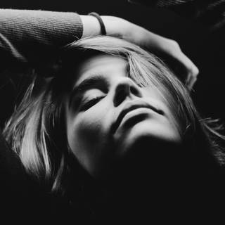 Black and white model wallpaper