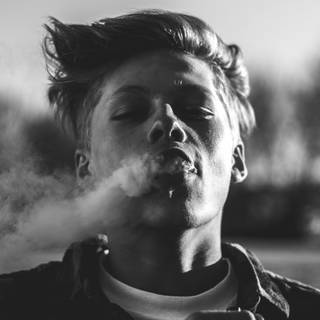 Black and white model wallpaper