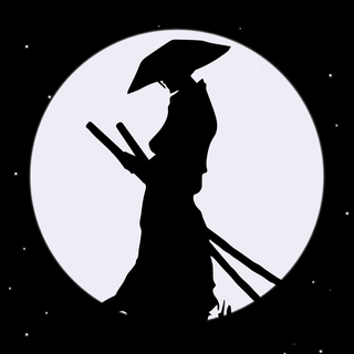 Black samurai phone wallpaper