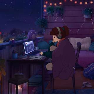 Lofi aesthetic PC wallpaper