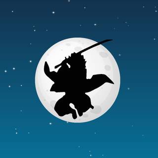 Blue anime Demon Slayer wallpaper