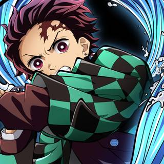 Tanjiro 4k anime poster wallpaper