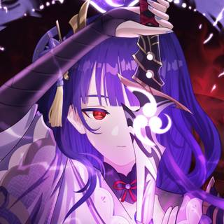 Anime girl katana 4k wallpaper