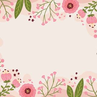Simple floral wallpaper