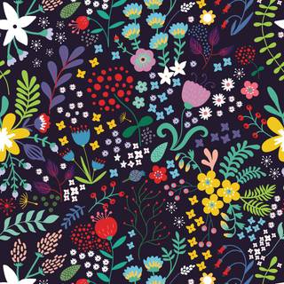 Simple floral wallpaper