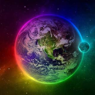 Galaxy Earth wallpaper