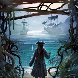 Pirates of the Caribbean sea wallpaper