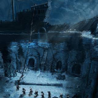 Pirates of the Caribbean sea wallpaper