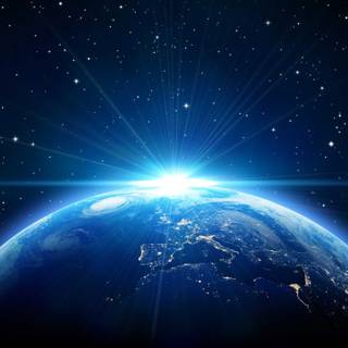 Galaxy Earth wallpaper