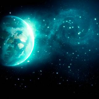 Galaxy Earth wallpaper