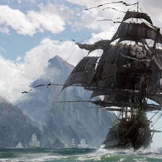 Pirates of the Caribbean sea wallpaper