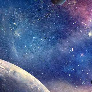 Galaxy Earth wallpaper