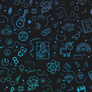 iPhone doodle wallpaper