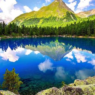 Spring mountain mobile wallpaper