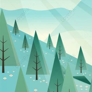 Spring mountain phone wallpaper