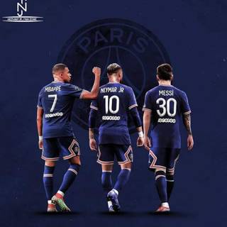 Messi Mbappe Neymar wallpaper