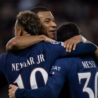 Messi Mbappe Neymar wallpaper