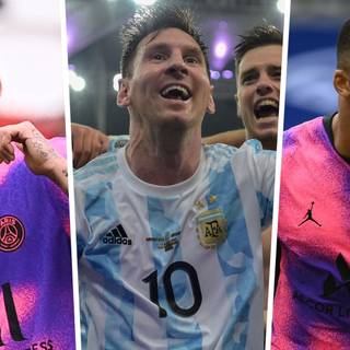 Messi, Ronaldo, Neymar, Mbappe wallpaper